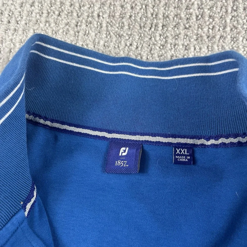FootJoy FJ Golf Performance Vest Men's 2XL Blue 1/4 Zip Mock Pullover